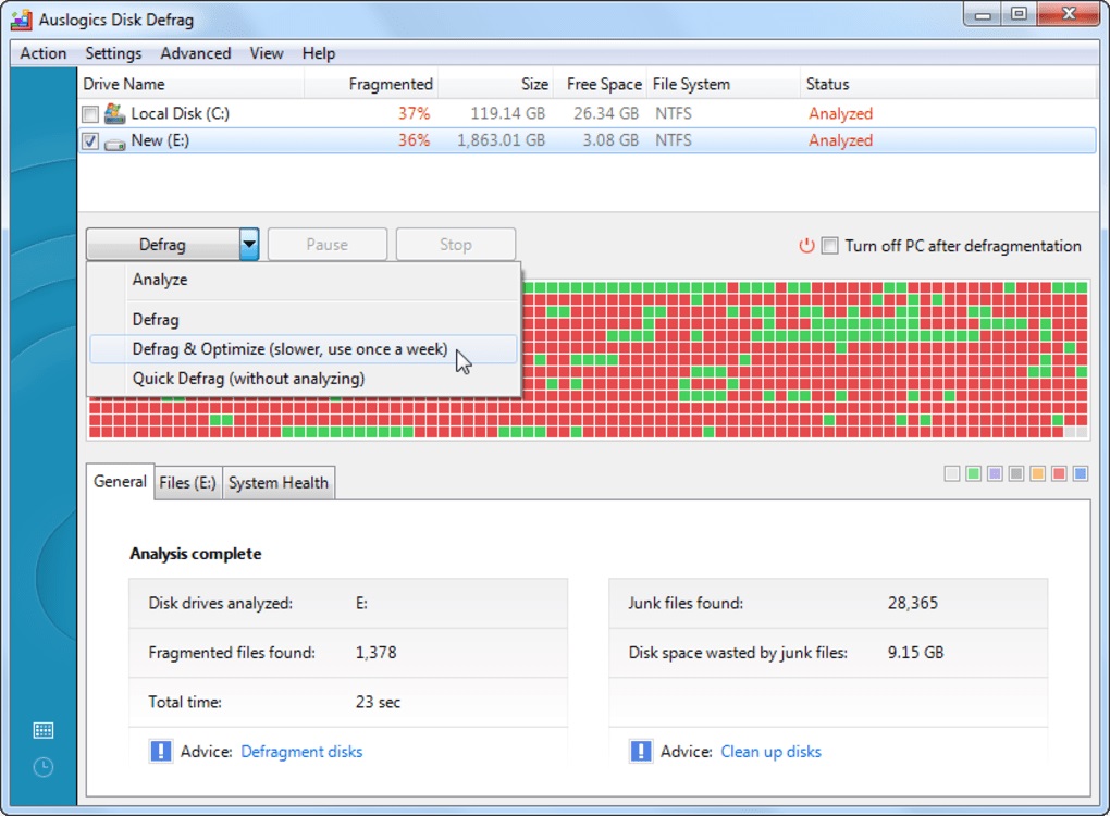 دانلود Auslogics Disk Defrag